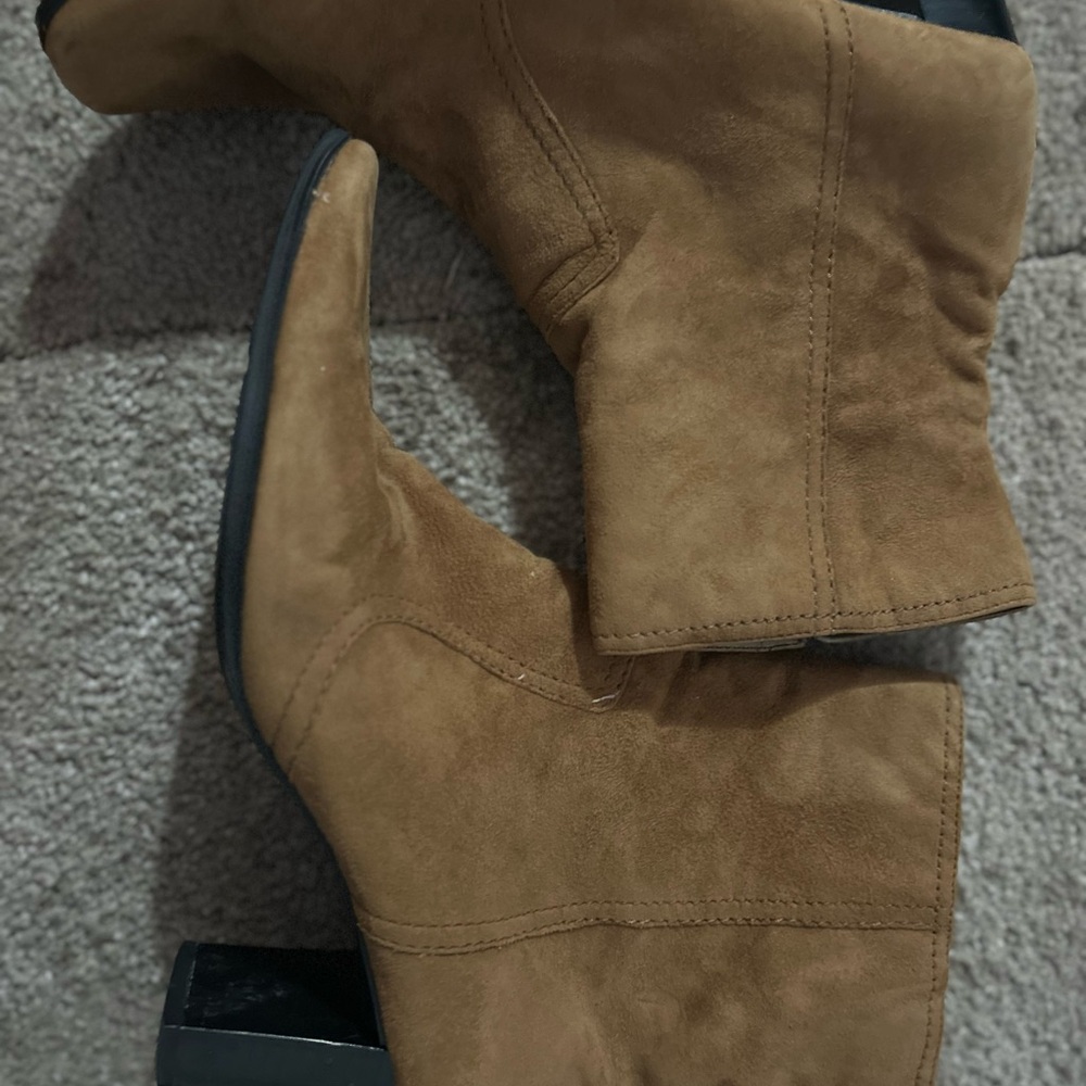 Source Unknown Brown Ankle Booties - image 1